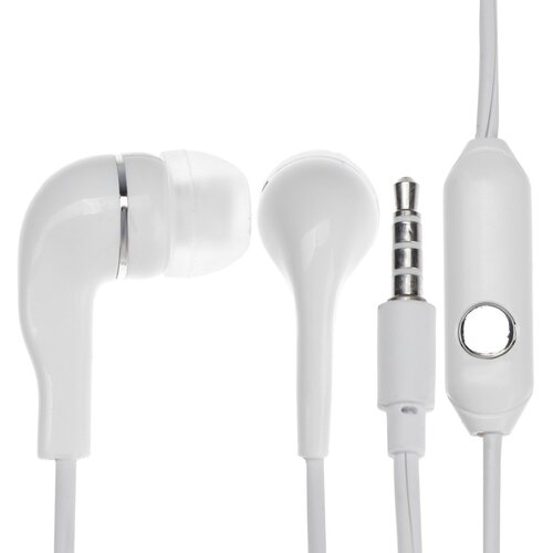 Наушники S4 SBH-012K вакуумные микрофон 93 дБ 16 Ом 35 мм 1 м белые 55700₽