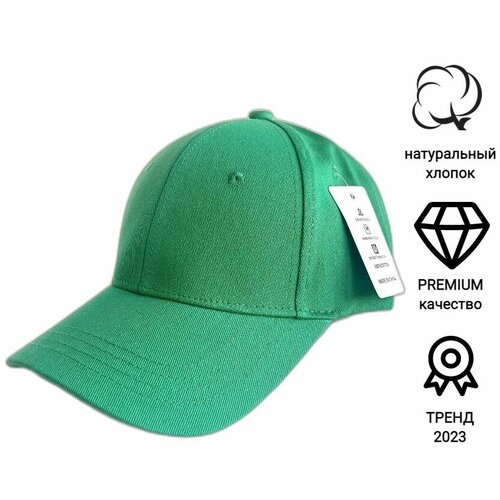 фото Бейсболка бини , размер универсальный, зеленый нет бренда