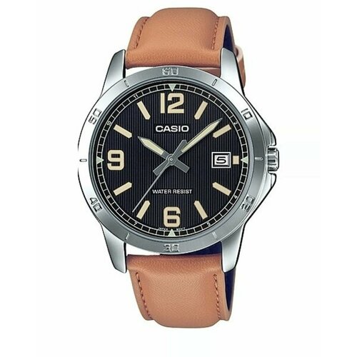 Наручные часы CASIO MTP-V004L-1B2, коричневый наручные часы casio collection mtp v004l 1b2 коричневый бежевый