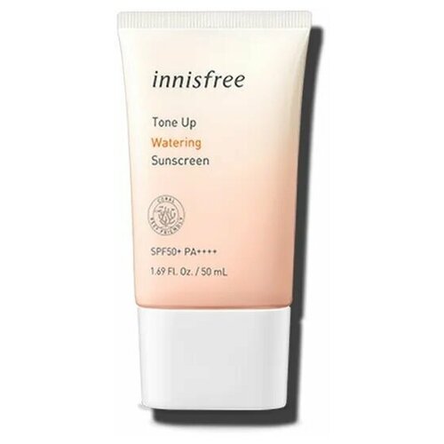 Innisfree Крем для лица солнцезащитный увлажняющий Tone Up Watering Sunscreen SPF 50+ PA++++, 50мл, Корейская косметика