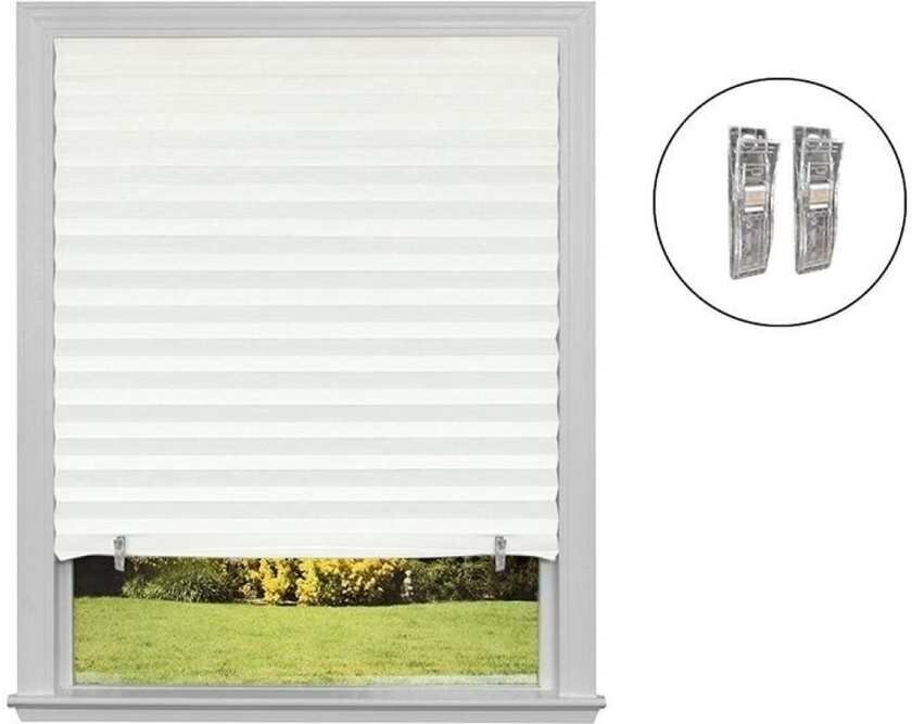 Самоклеящиеся шторы-плиссе Skandi, размер 60х180см, цвет белый