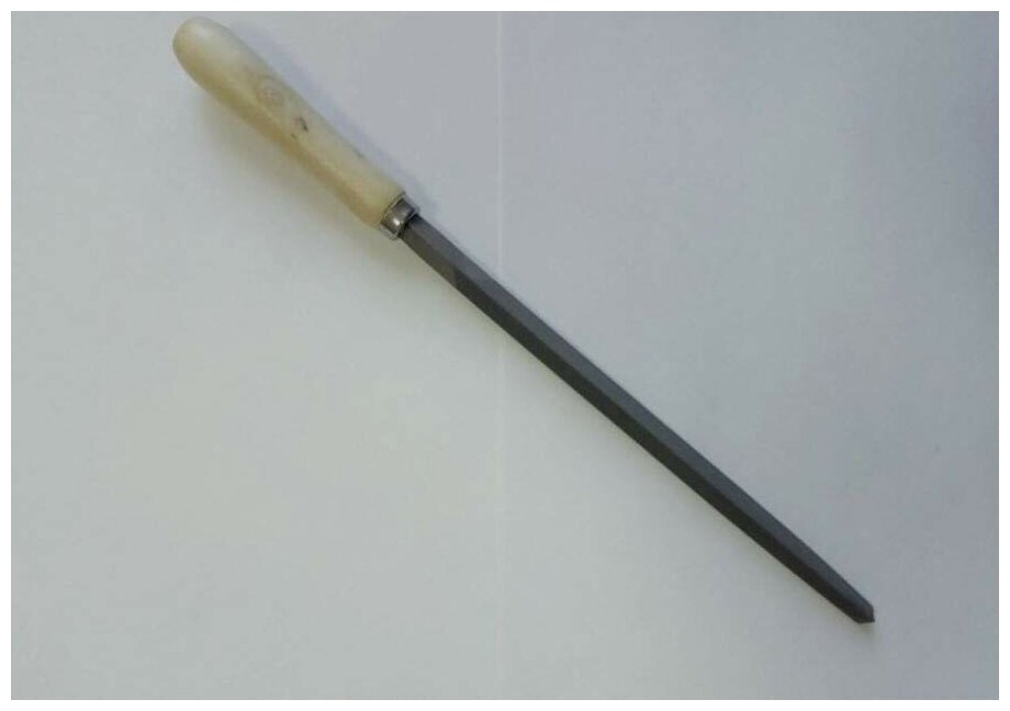 3-ON Напильник с деревянной ручкой №2, трехгранный, 200 мм, 04-05-200 (арт. 729603)