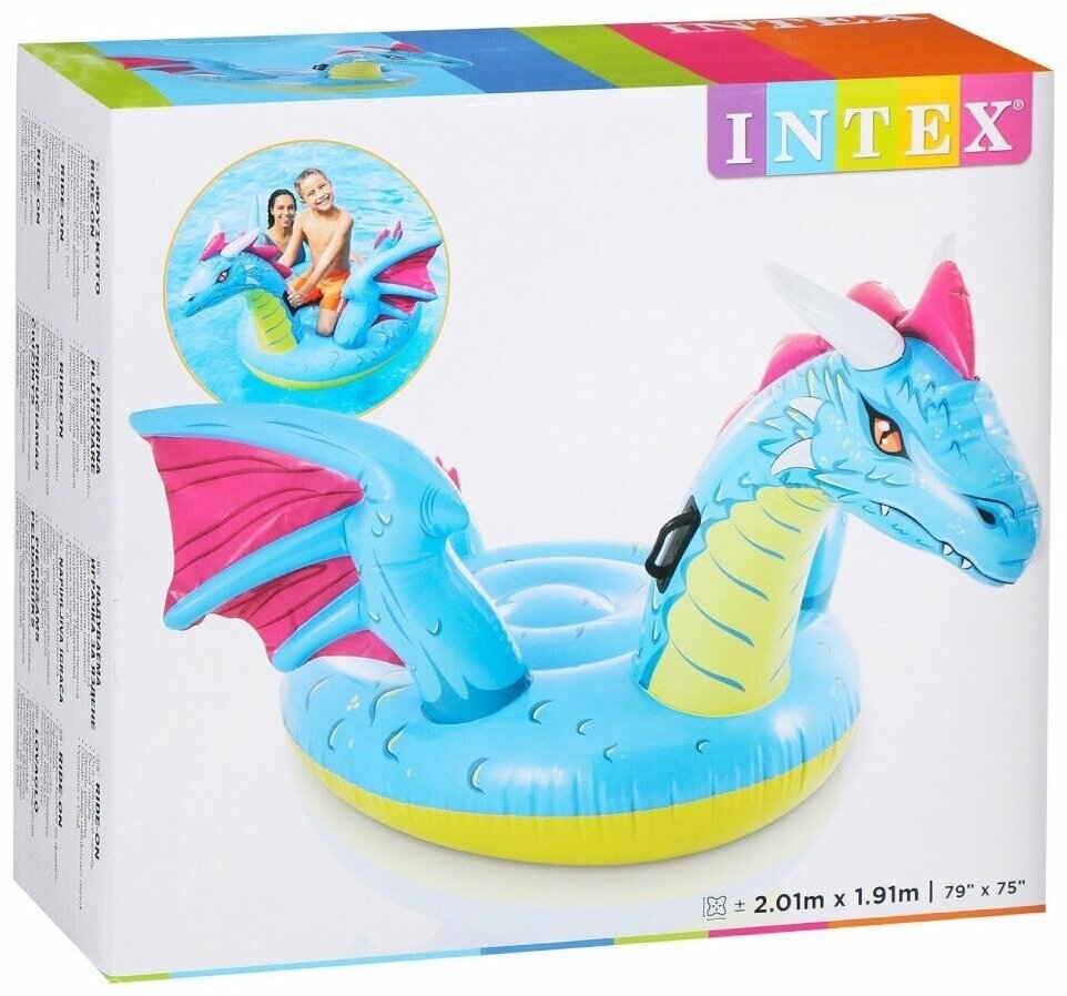 INTEX Надувная игрушка Дракарис 201*191 см 57563