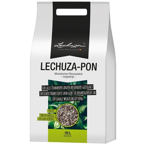 субстрат 18 л lechuza pon Субстрат Lechuza PON белый/коричневый, 18 л, 18 кг