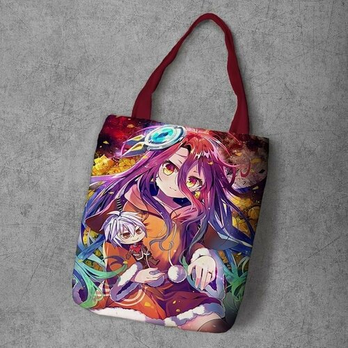 фото Сумка шоппер anime dakimakura, фактура рельефная, мультиколор
