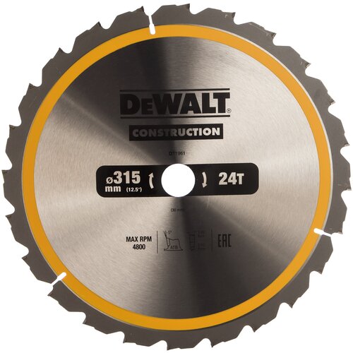 Пильный диск CONSTRUCT (315х30 мм: 24 ATB) Dewalt DT1961 15568199