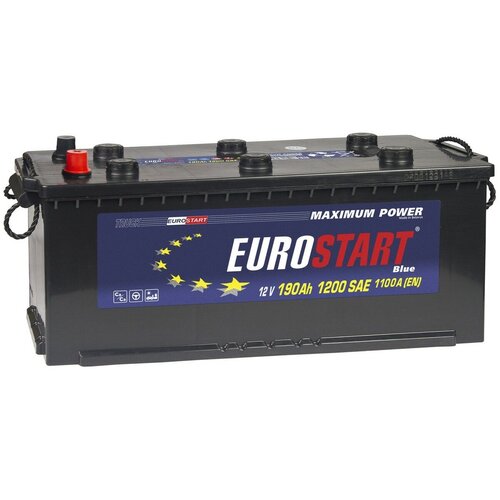 Аккумулятор автомобильный EUROSTART Blue Professional 190 Ah 1200 A обратная полярность 525x240x242