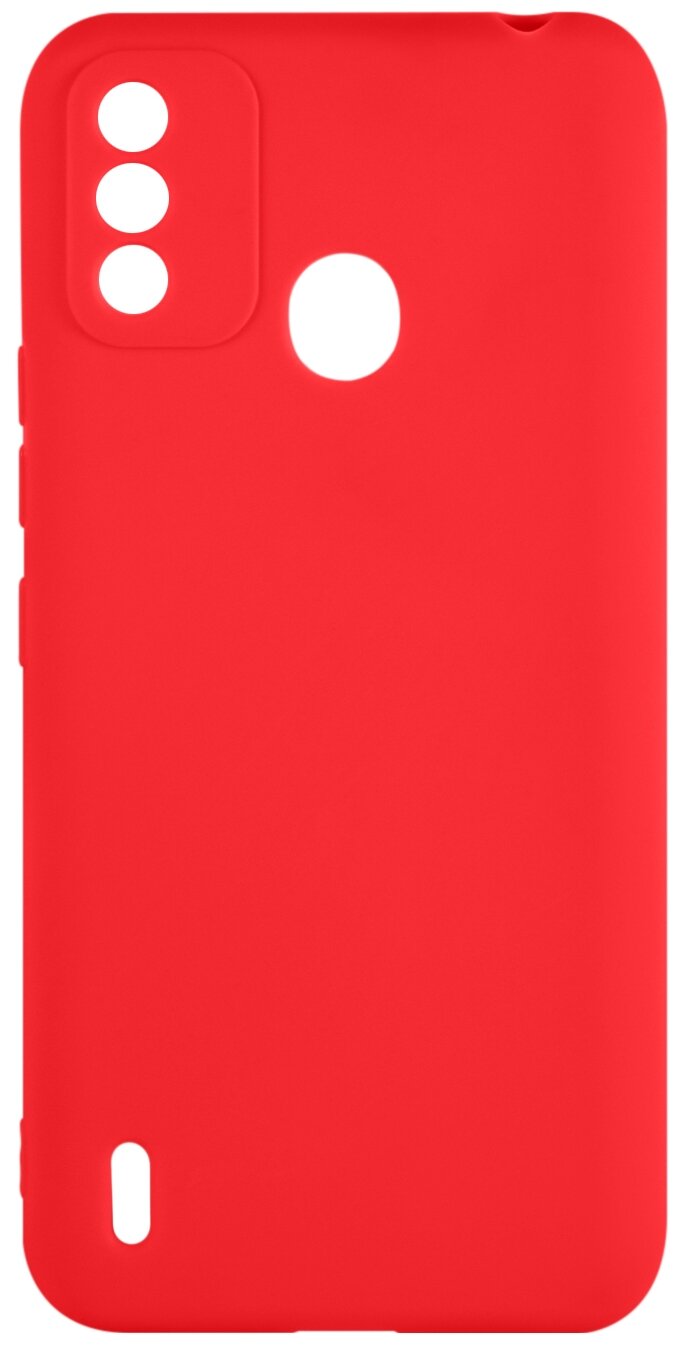 Чехол Red Line Ultimate, для телефона Itel A48, силиконовый, красный - фотография № 1
