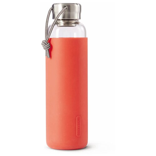 фото Бутылка для воды стеклянная 600 мл коралловая black + blum