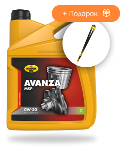 Синтетическое моторное масло Kroon-Oil Avanza MSP 0W-30 (5л) + Подарок