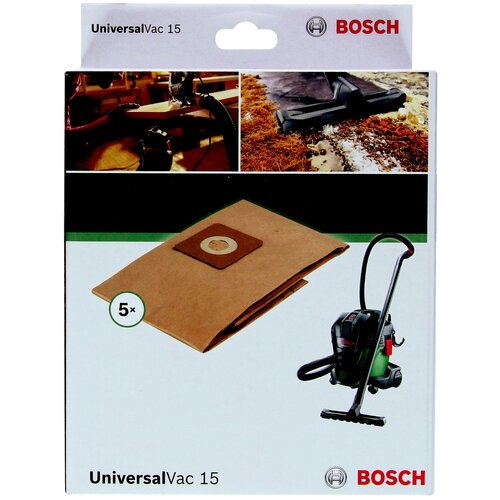 Bosch Бумажные пылесборники для UniversalVac 15 5 шт.