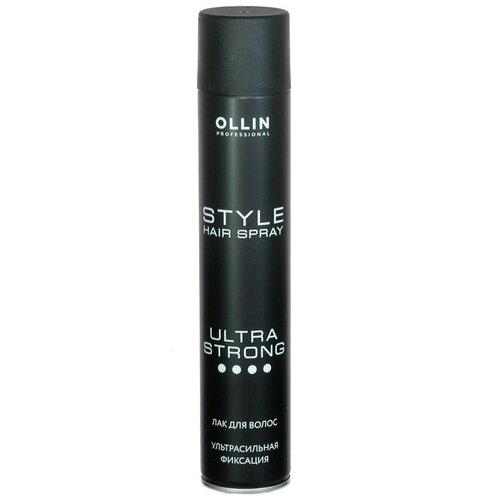 OLLIN Professional Лак для волос Style, ультрасильная фиксация, 500 мл укладка и стайлинг lakme лак для укладки волос экстра сильной фиксации fix plus