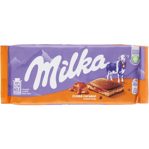 Шоколад молочный Milka Caramel Cream / Милка Карамельный крем 100гр. (Германия)