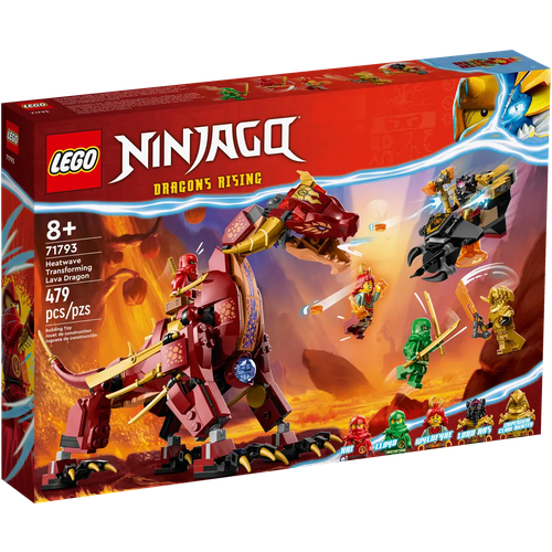 Конструктор LEGO Ninjago 71793 Heatwave Transforming Lava Dragon, 479 дет. конструктор lego ninjago 71793 heatwave transforming lava dragon 479 дет