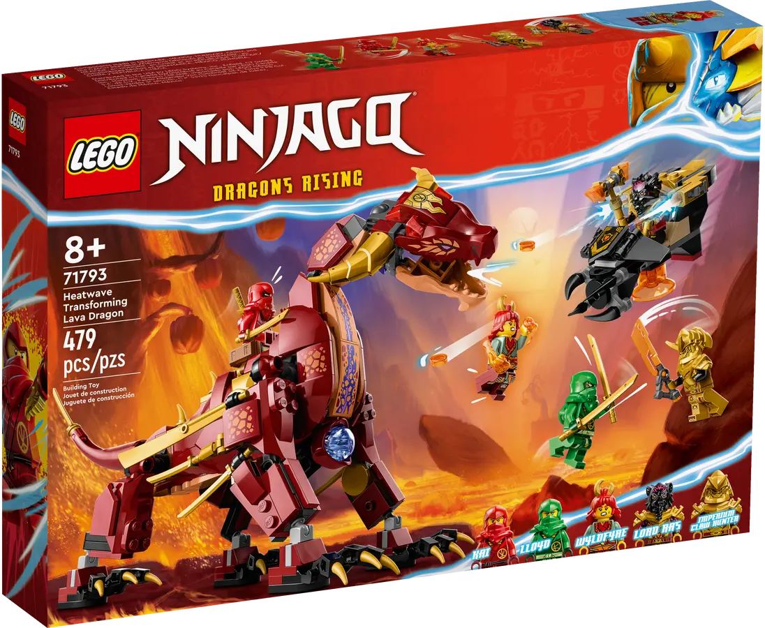 Конструктор LEGO Ninjago 71793 Heatwave Transforming Lava Dragon