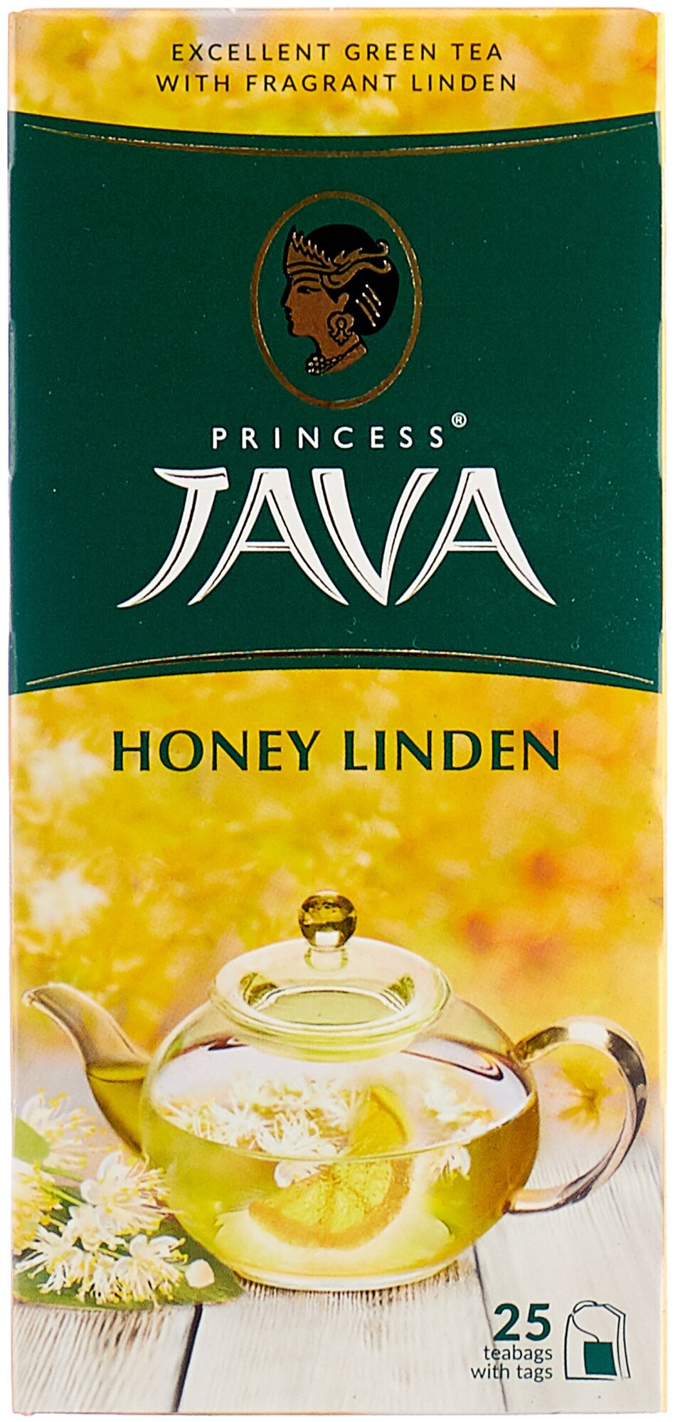Принцесса Ява Медовая Липа чай зеленый в пакетиках 25 шт - фотография № 2