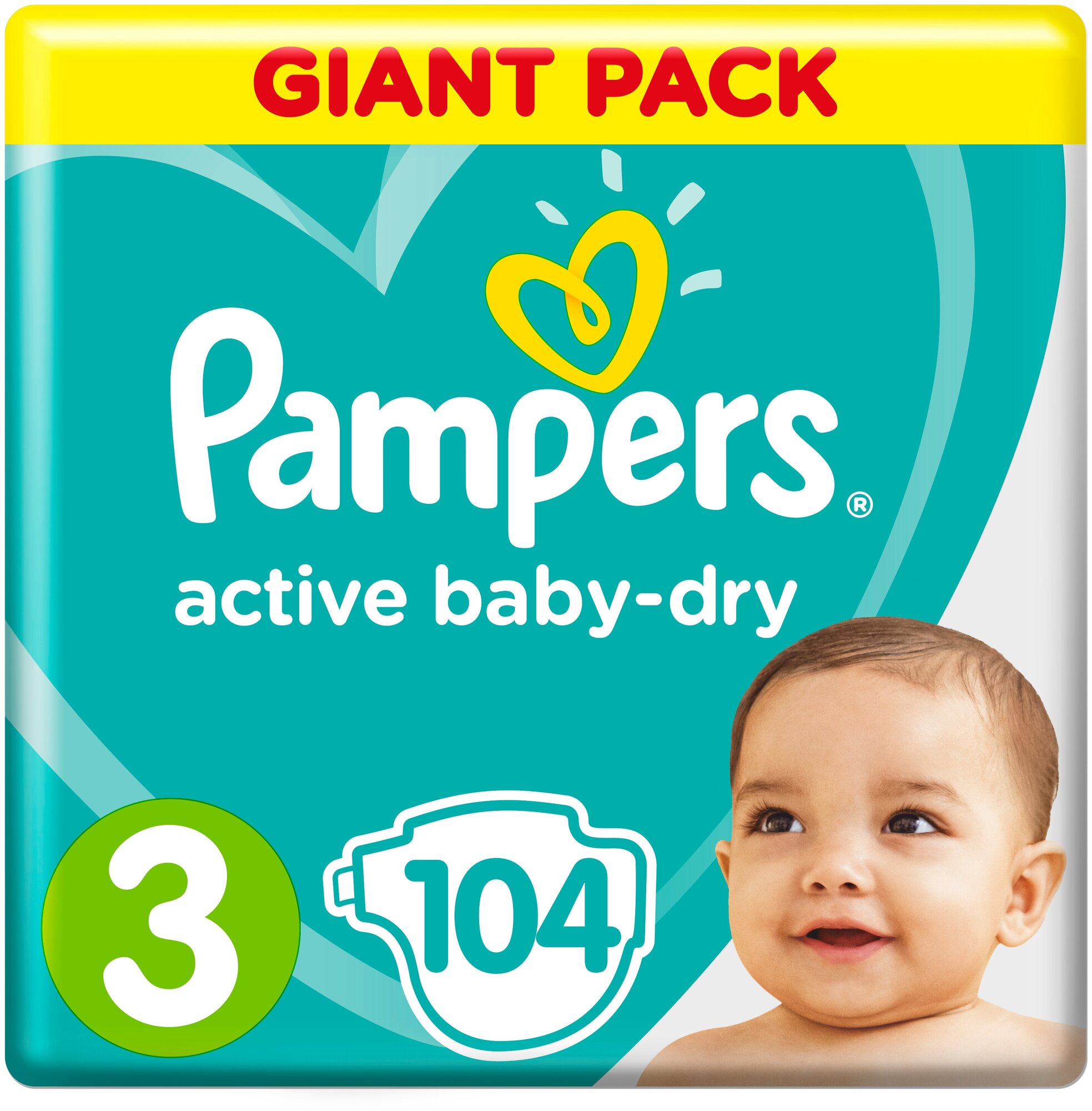 Трусики Pampers 3, 6-11 кг, 104 шт.