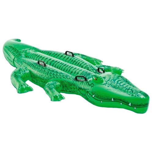 Надувная игрушка-наездник Intex Крокодил 58562, зеленый