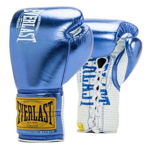 фото Перчатки боевые everlast 1910 classic 10oz синие