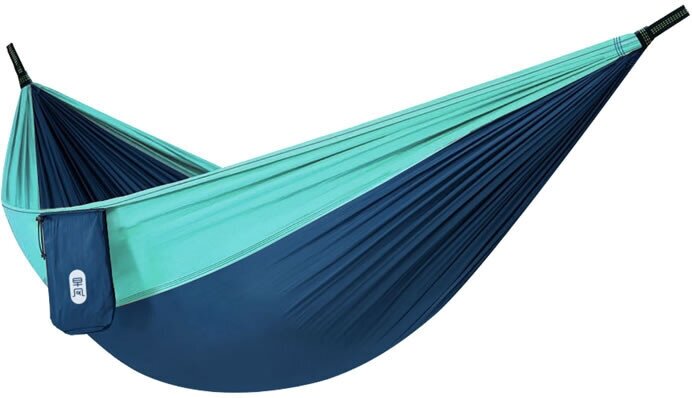 Гамак для дачи, дома, отдыха, туризма подвесной ( открытый кемпинг ультралегкий и портативный Xiaomi ZaoFeng Parachute Cloth HW070101 Blue ) - фотография № 11