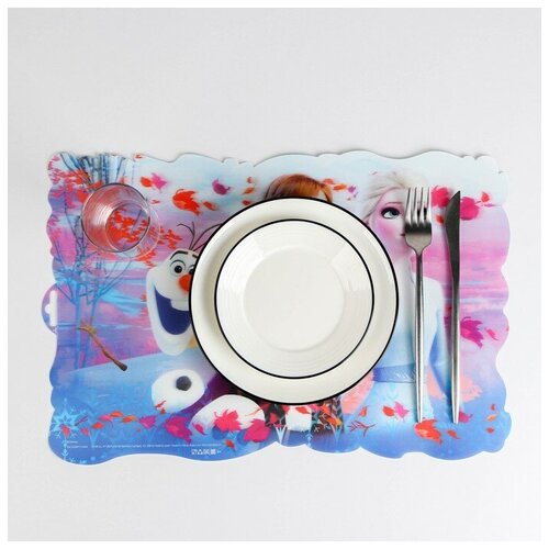 Салфетка сервировочная на стол Холодное сердце с 3D изображением 445295 см 325₽