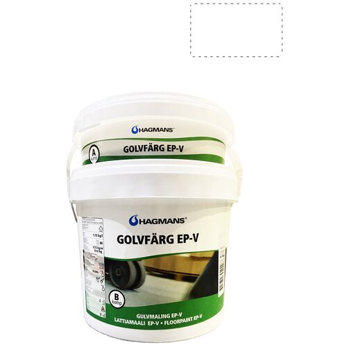 Эпоксидная 2-компонентная краска для пола Hagmans Golvfarg EP-V База A 4 кг