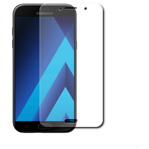 Защитная пленка MyPads (только на плоскую поверхность экрана НЕ закругленная) для телефона Samsung Galaxy A7 (2017) SM-A720F 5.7 глянцевая