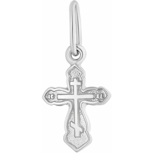крест серебряный арт 2035668 9 Крестик Ювелир Карат, серебро, 925 проба, родирование