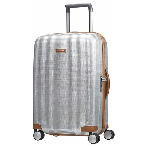 фото Чемодан samsonite lite-cube dlx m 67.5 л, серебристый металлик/aluminium
