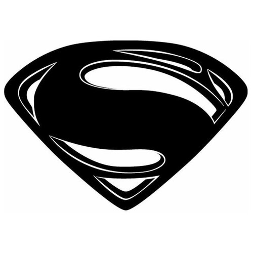 Металлическая пластина для магнитного держателя телефона Superman 50x35 mm Black