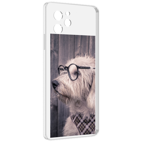 Чехол MyPads Собака-в-очках для Huawei Nova Y61 / Huawei Enjoy 50z задняя-панель-накладка-бампер