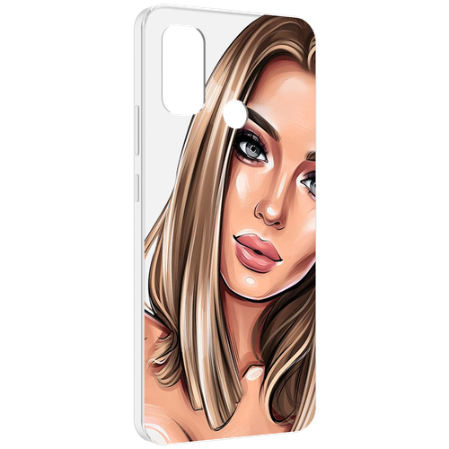 Чехол MyPads девушка-с-каре женский для UleFone Note 10P / Note 10 задняя-панель-накладка-бампер