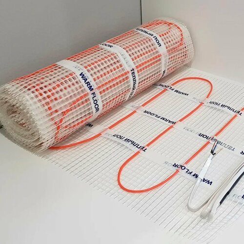 Электрический теплый пол WarmCoin ECO 15 м нагревательный мат 0530м Терморегулятор RTC E51716 черный WarmCoin 17103₽