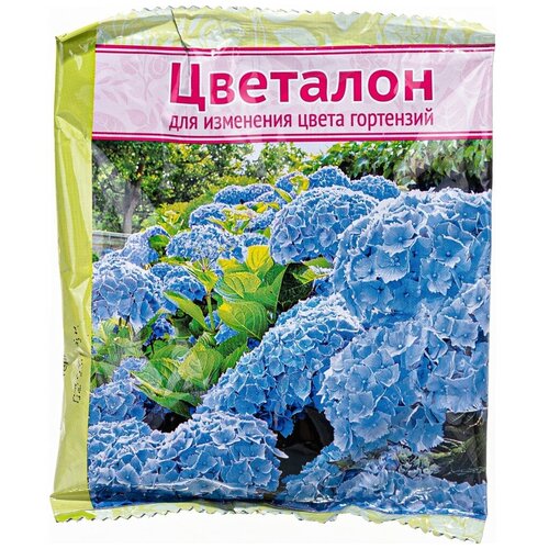 Удобрение Ваше хозяйство Цветалон для изменения цвета гортензий, 0.1 кг, 2 уп. средство для изменения цвета гортензий цветалон 100гр