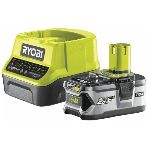 Комплект RYOBI RC18120-140, 18 В, 4 А·ч аккумулятор и зарядное устройство для bosch pba 18v 4ah li ion kige