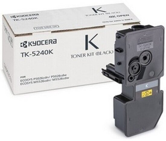 Тонер-картридж Kyocera TK-5240K Black для P5026cdn/cdw, M5526cdn/cdw (4000стр)