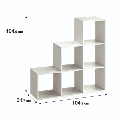 Стеллаж SPACEO KUB 6 секций 104x104x31.5 см ЛДСП цвет белый