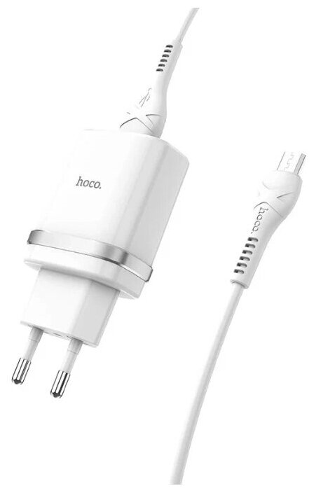 Беспроводное зарядное устройство Hoco C12Q Smart + кабель microUSB