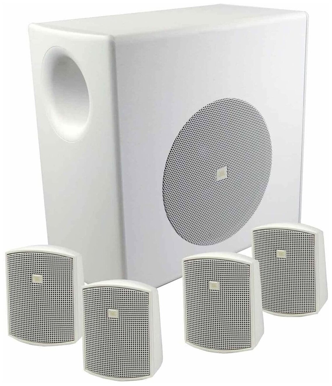 JBL Control 50 PACK-WH система сабвуфер-сателлит с 4-мя сателлитными спикерами