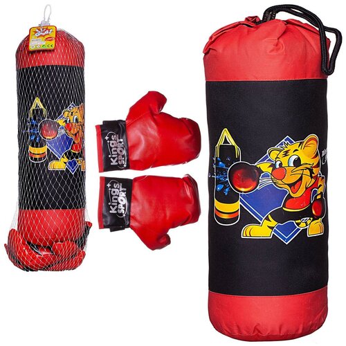 Набор боксерский Junfa Точный удар: груша 71 см и перчатки детский боксерский набор со стойкой и перчатками boxing высота 105 см