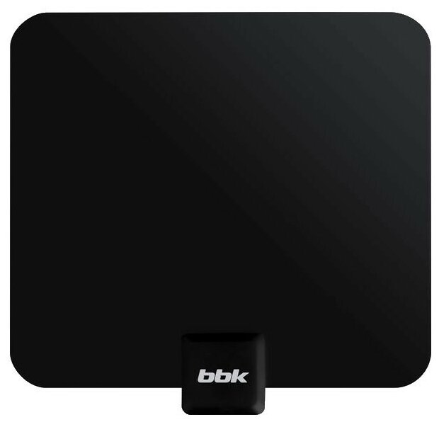 Антенна комнатная цифровая активная BBK DA19, черный, DVB-T2, коэффициент усиления 25 dB