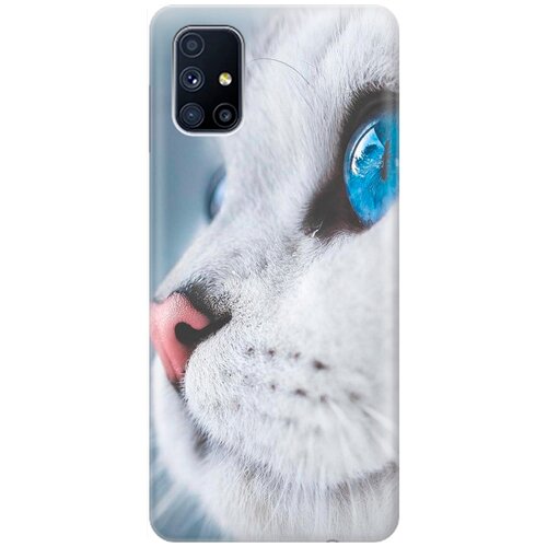фото Силиконовый чехол на samsung galaxy m51 / самсунг м51 с принтом "кошачий взгляд" gosso