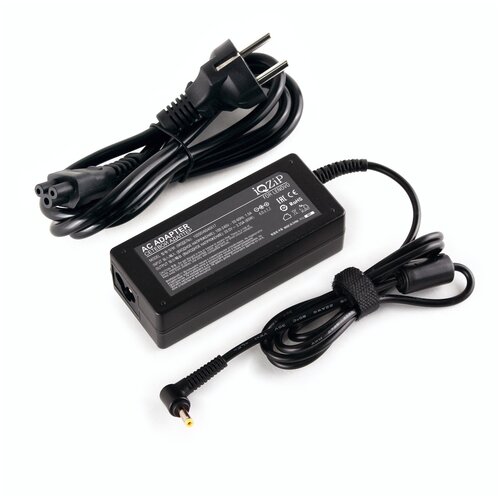 фото Блок питания (зарядка) iqzip для ноутбука lenovo 20v 3.25a (65w) штекер: 4.0x1.7 мм, (с сетевым кабелем), pn: adlx90nct3a