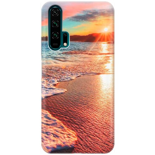 фото Силиконовый чехол на honor 20 pro / хонор 20 про с принтом "залитый светом пляж" gosso