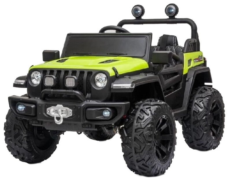 Электромобиль RiverToys Jeep C555CC 4WD (Лицензия) (Зеленый глянец)