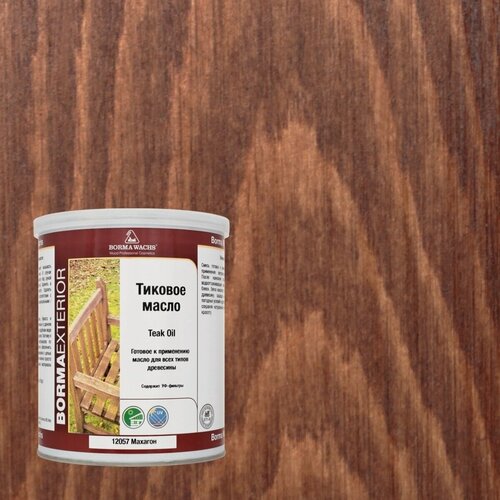 Изображение товара Тиковое масло Borma Teak Oil 1 л Махагон EN0361-M12057