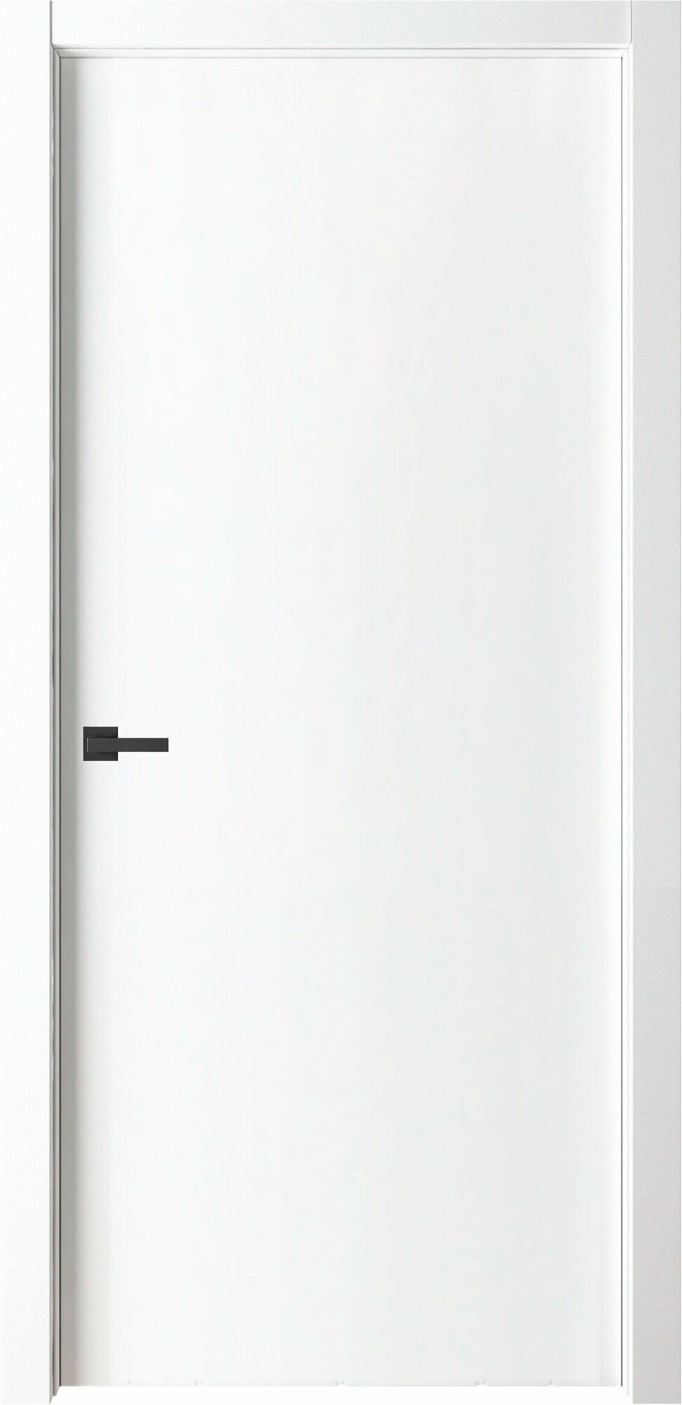 Межкомнатная дверь ВДК Line, Цвет белый, 600х2000 мм ( комплект: полотно + коробочный брус + наличники )