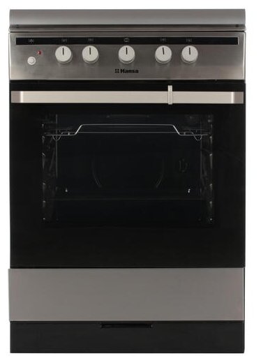 Кухонная плита Hansa FCGI63022 (газовая варочная поверхность (нерж. сталь), духовка газовая, газ-кон