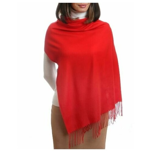 Палантин женский однотонный кашемировый (01)