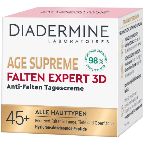 Diadermine Falten Expert 3D Anti-Falten Tagescreme омолаживающий дневной крем для лица, эксперт по морщинам, гиалуроновый активатор 3D, 50 г